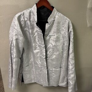 Asian Chinese Traditional Reversible Men’s Manchu Tang Mandarin Size Medium